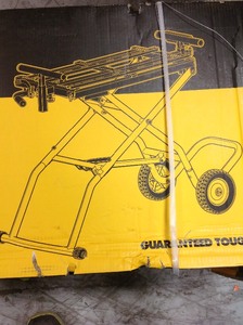DEWALT 32-12 in. x 60 in. Rolling Miter Saw Stand NOT USED