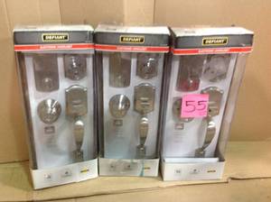 Defiant Castle Satin Nickel Electronic Door Handleset with Hartford Knob&nbsp&nbspin good condition