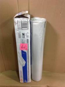 HDX 10 ft. x 100 ft. Clear 4 mil Plastic Sheeting&nbsp&nbspin good condition