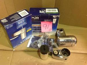 Faucet Mount Water Filtration System in Chrome, BPA Free&nbsp&nbspin good condition