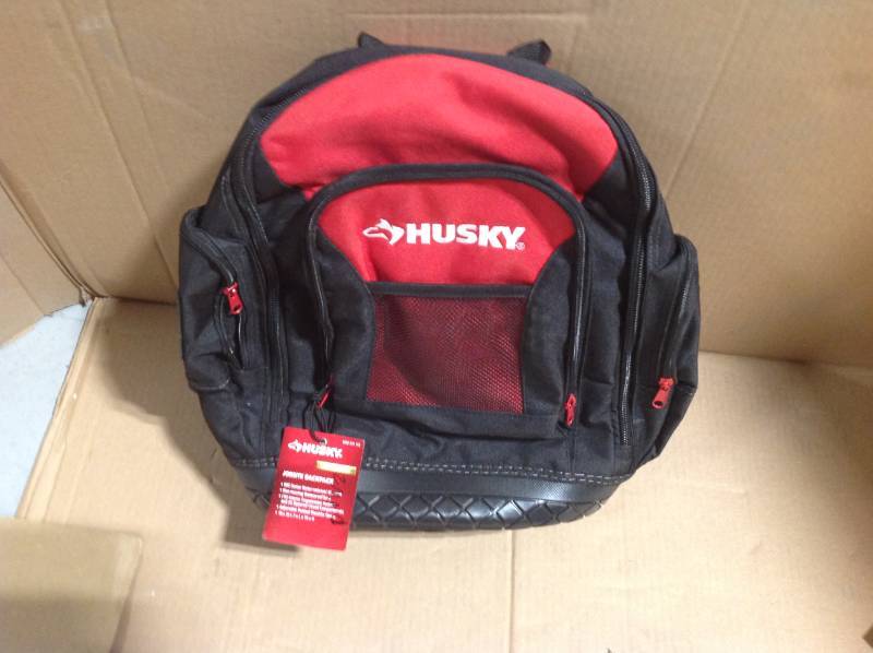 husky rubber bottom backpack