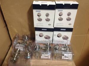 lot 69 image: Lot of 4 Schilage Door Entry Kits not used