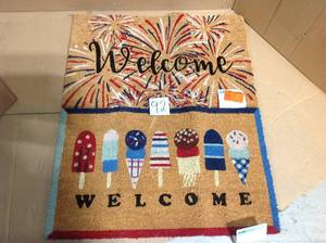 lot 92 image: Lot of 2 New Welcome Entrance Mats