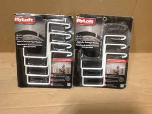 lot 2 image: HyLoft 8 in. L Add on Garage Storage Hooks (4-Pack) &nbspin good condition