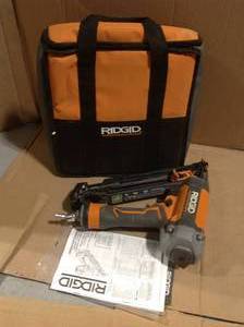 lot 24 image: 15-Gauge 2-12 in. Angled Finish Nailer with CLEAN DRIVE Technology, Tool Bag &nbspin good condition