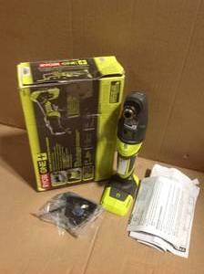 lot 39 image: Ryobi P340 One 18-Volt Lithium Ion JobPlus Cordless Base with Multi-Tool Attach &nbspin good condition