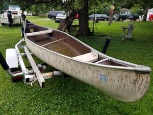 lot 12 image: American Fiber-Lite, Inc. 15ft. Patriot 4-Person Canoe