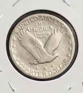 lot 40 image: 1927 STANDING LIBERTY QUARTER