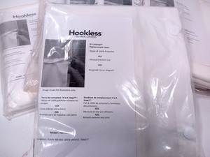 lot 714 image: 6 Hookless Shower Curtain Replacement Liners