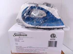 lot 622 image: T-leg Iron Board and 4 Electric Irons (new Still in Packages)