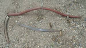 Antique Scythe 6 FT, Ice Saw about 3 FT