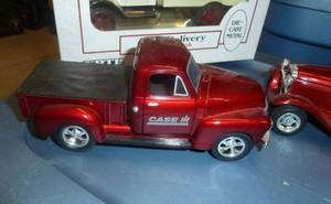 3 - Diecast CarsBanks Cub Foods Truck, Case IH Pickup Truck