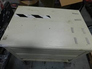 Small Rolling Metal Storage Cabinet - 32.25 x 22 x 30(h)