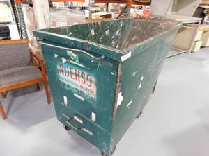 Rolling Metal Construction Tilt Dumpster