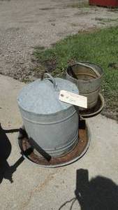 lot 20 image: Vintage Chicken Feeders