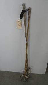 lot 60 image: Vintage Bamboo Ski Poles
