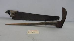 lot 95 image: Antique SawGrub Axe