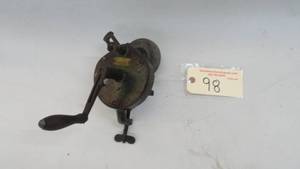 lot 98 image: Vintage Hand Bench Grinder
