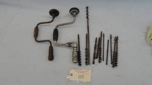lot 105 image: Vintage Drill & Bits