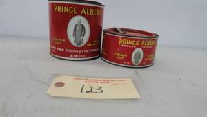 lot 123 image: Vintage Prince Albert Tins