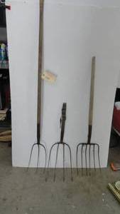 lot 144 image: Vintage Pitch Forks