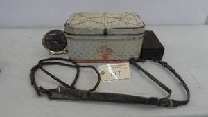 lot 147 image: Vintage Tin Box & Others
