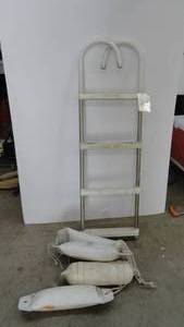 lot 146 image: Boat Ladder & 4 Boat Bumpers