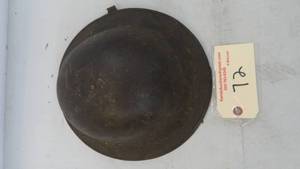lot 72 image: Original U.S. WW1 Army M17 Steel Helmet With Liner
