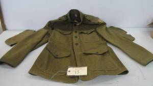 lot 73 image: Original WW1 Wool Jacket & Hats