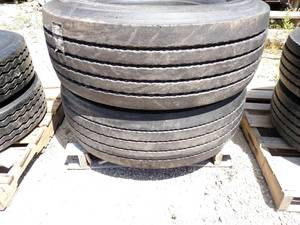 lot 14 image: (2) Continental 42565R22.5 Tires...