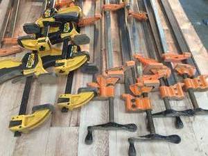 lot 175 image: Amazing Collection of Wood Clamps