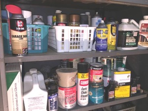 lot 103 image: Huge Lot of Garage Chemicals