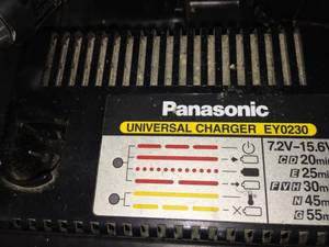 lot 122 image: Two Panasonic Rechargeable Drills