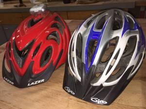 lot 134 image: Two Biking Helmets