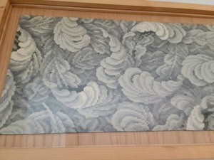 lot 36 image: Framed Piece of Vintage Linoleum