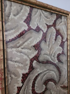 lot 47 image: Framed Piece of Vintage Linoleum
