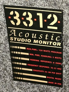 lot 244 image: Pair of Speakers Acoustic 3312