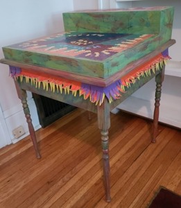 lot 246 image: Original Accent Table by Artist Brian Foster