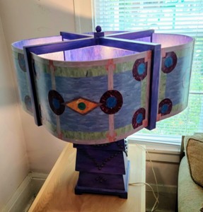lot 247 image: AMAZING Lamp by Artist Brian Foster