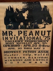 lot 273 image: Vintage Promo Poster Mr. Peanut Invitational 1975