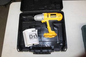 lot 69 image: DeWalt Heavy Duty 12in. 18V Cordless Impact Wrench DW059 with Case