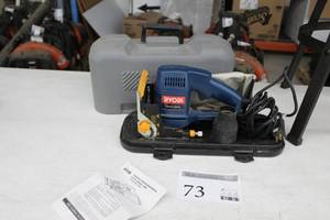 lot 73 image: Ryobi Bicuit Joiner Plate Joiner JM81 with Owners Manual, Case