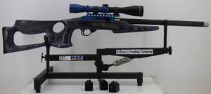 lot 3 image: Magnum Research MLR-1722 .22lr w Custom Leupold VX-II