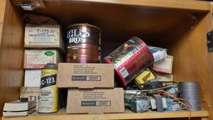 lot 166 image: Electrical Shelf Lot of Transformers, Timers, Smoke Detectors  and More