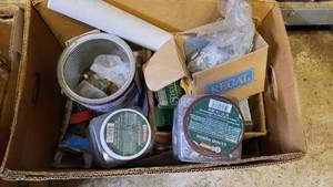 lot 185 image: Box Lot of Hardware, Conduit Fittings and More