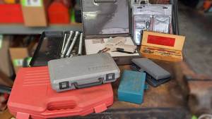 lot 209 image: Large Lot of Tool Kits, Dremel, Tap Kit, Flare Kit and More