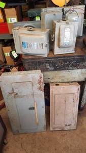 lot 241 image: Electrical Lot of Circuit Breaker Boxes and Disconnects