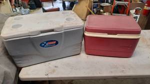 lot 311 image: Rubbermaid & Coleman Coolers