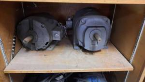 lot 357 image: Electrical Lot - (2) Shelves of Electric Motors