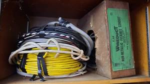 lot 363 image: Electrical Lot - Shelf of Romex Wire and More